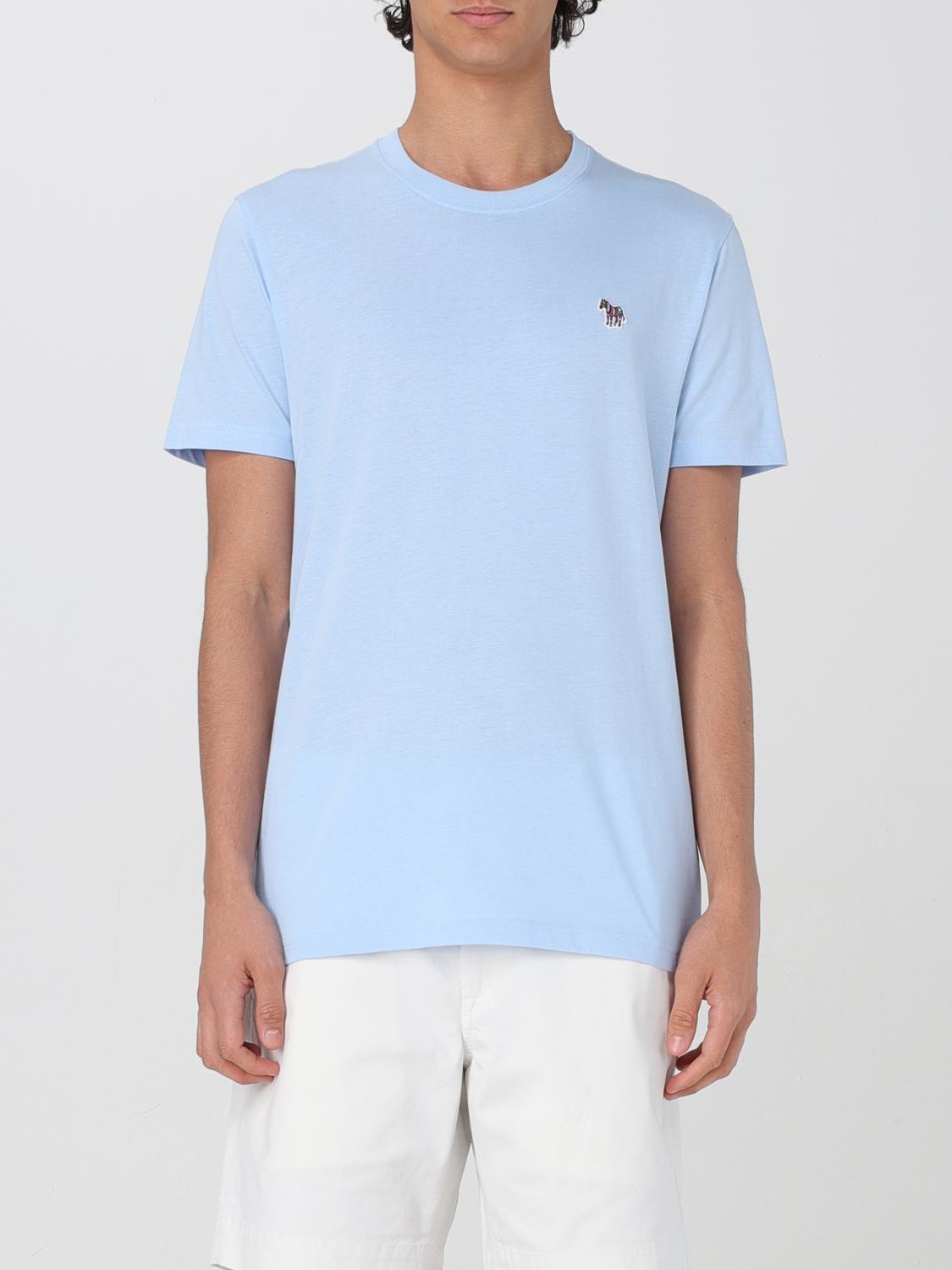 PAUL SMITH CAMISETA: Camiseta de algodón con logo Paul Smith, Azul Oscuro - Img 1