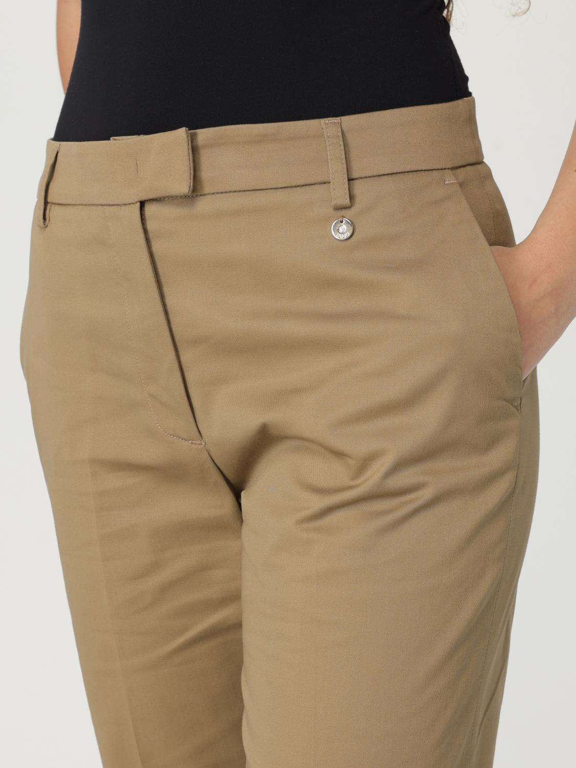 LIU JO PANTALONI: Pantalone Liu Jo in cotone stretch, Verde - Img 3