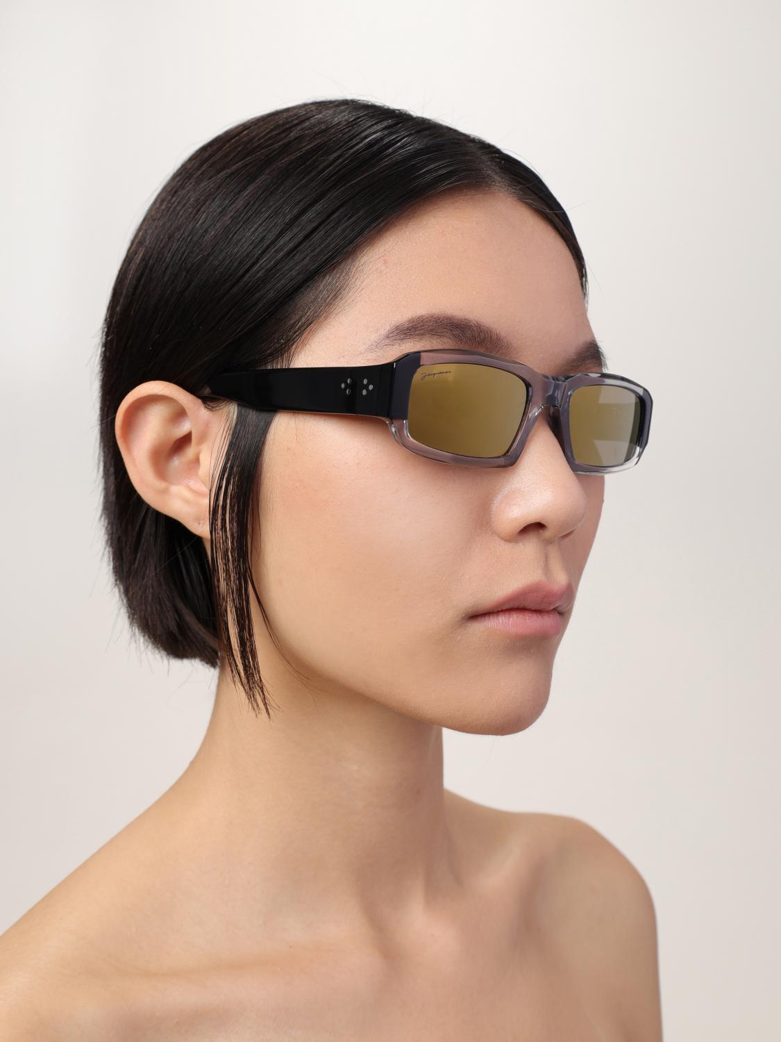 JACQUEMUS OCCHIALI DA SOLE: Occhiali da sole in acetato Jacquemus, Nero - Img 2