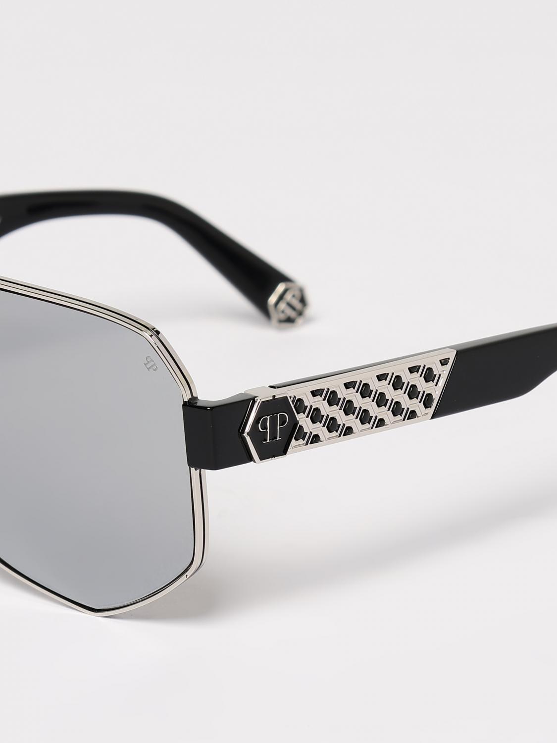 PHILIPP PLEIN 선글라스: 선글라스 남성 Philipp Plein, 실버 - Img 5