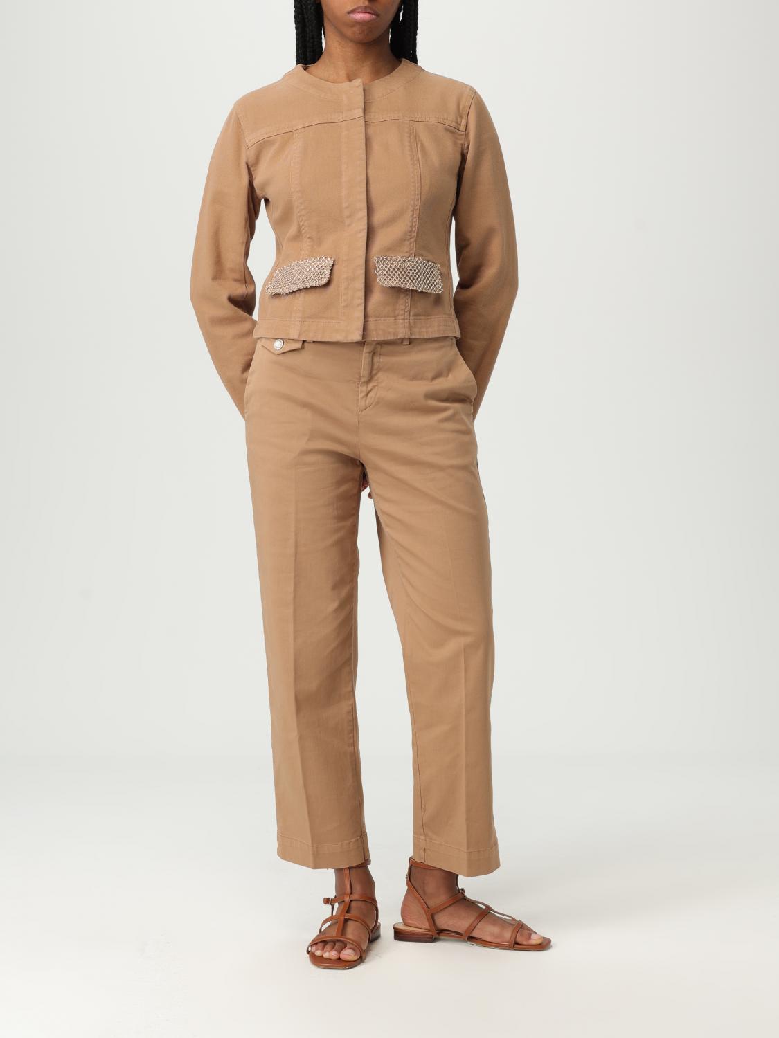 LIU JO HOSE: Hose damen Liu Jo, Sand - Img 2