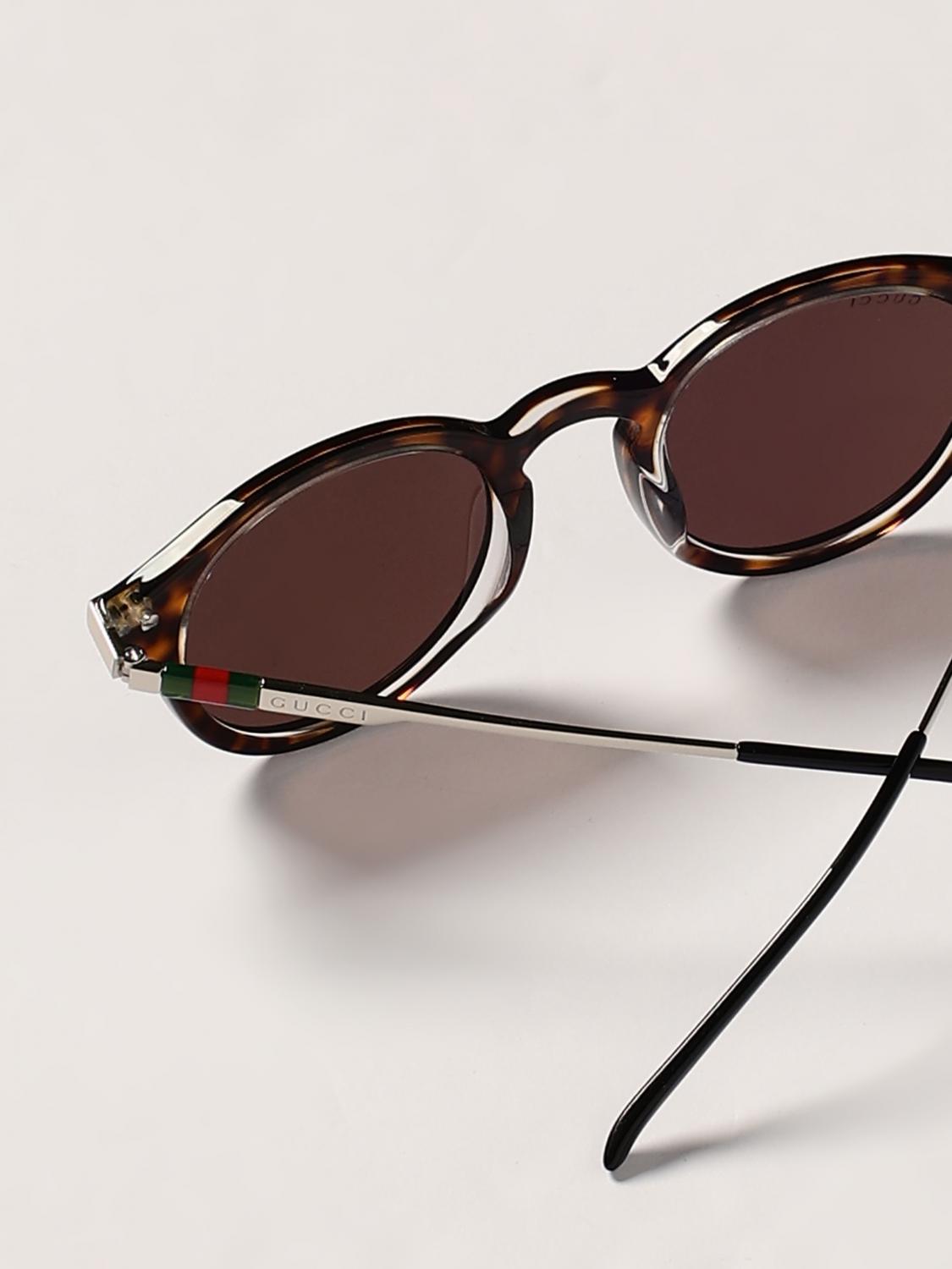 GUCCI SUNGLASSES: Sunglasses men Gucci, Brown - Img 5