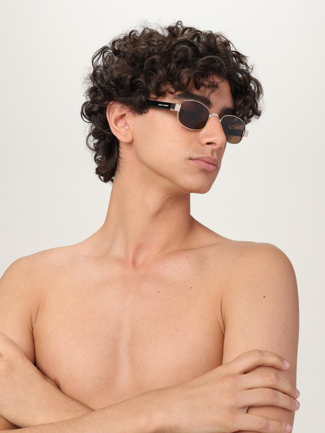 SAINT LAURENT SUNGLASSES: Sunglasses men Saint Laurent, Gold - Img 2