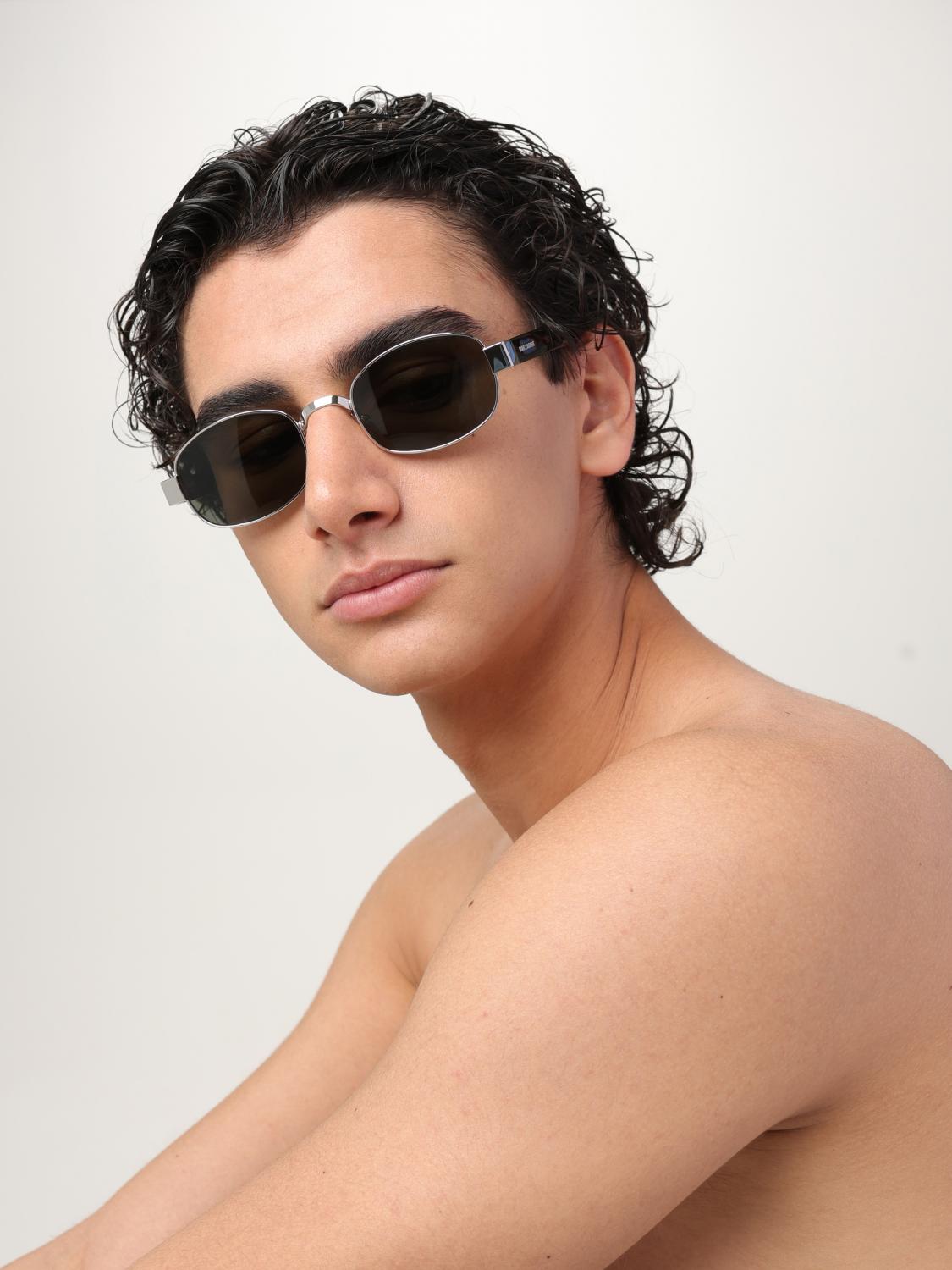 SAINT LAURENT GAFAS DE SOL: Gafas de sol hombre Saint Laurent, Plata - Img 2