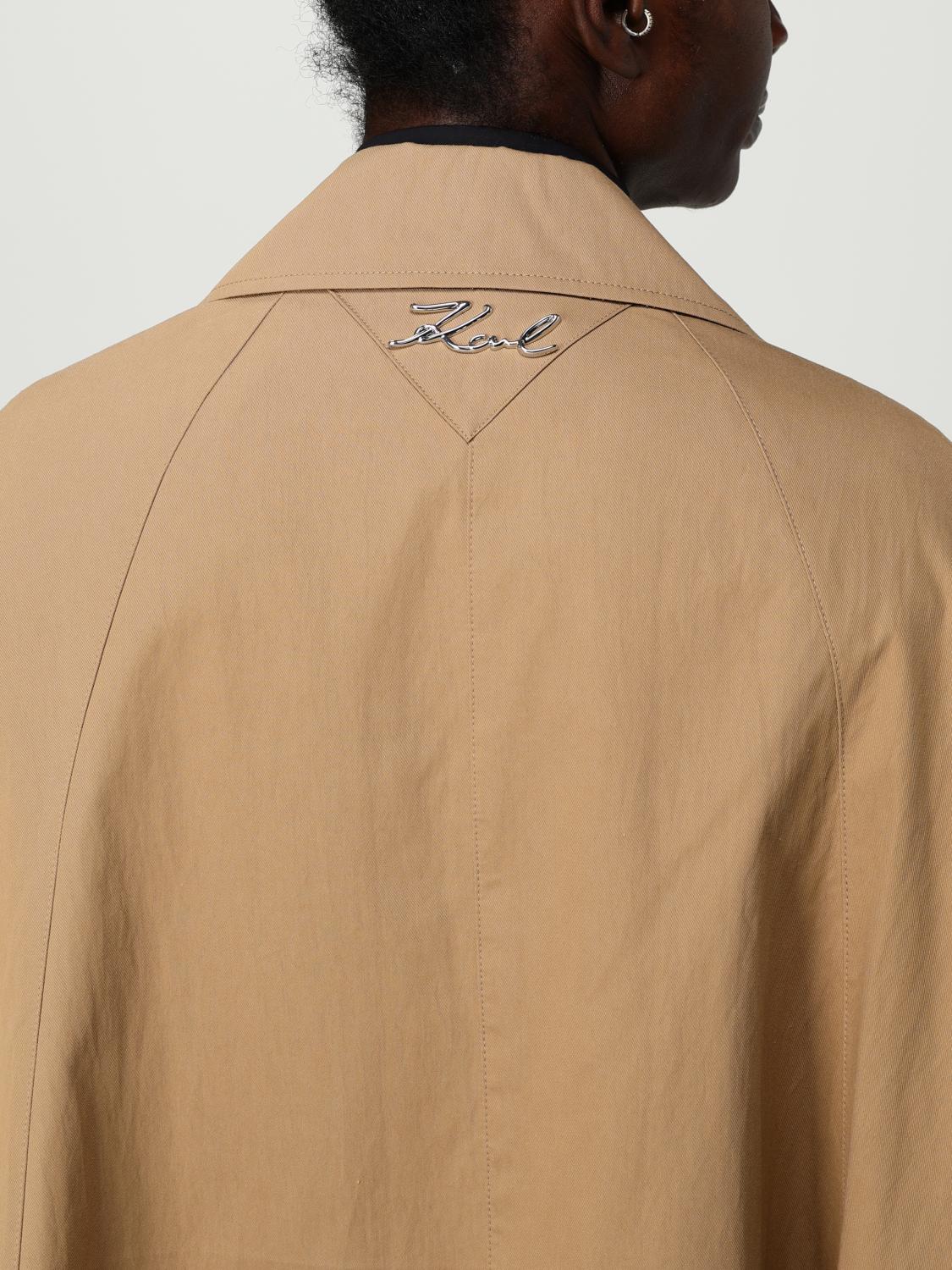 KARL LAGERFELD COAT: Cape woman Karl Lagerfeld, Beige - Img 5