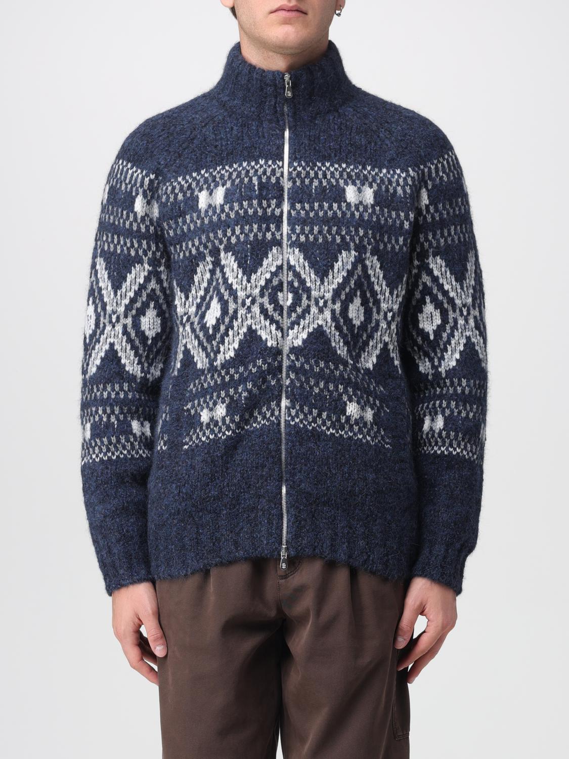 BRUNELLO CUCINELLI PULLOVER: Pullover herren Brunello Cucinelli, Blau - Img 1