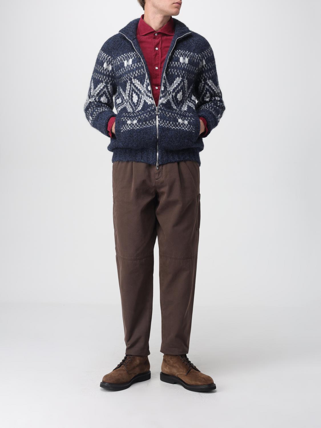 BRUNELLO CUCINELLI PULLOVER: Pullover herren Brunello Cucinelli, Blau - Img 2