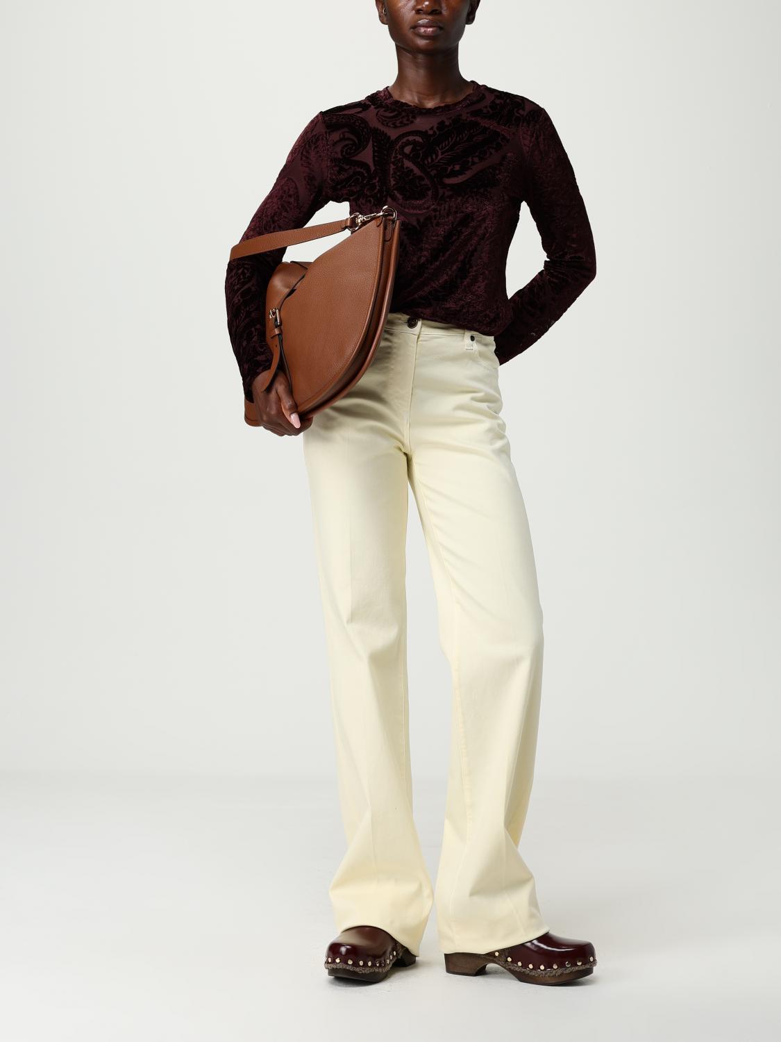 ETRO ショルダーバッグ: Etro グレインレザーバッグ, ブラウン - Img 2