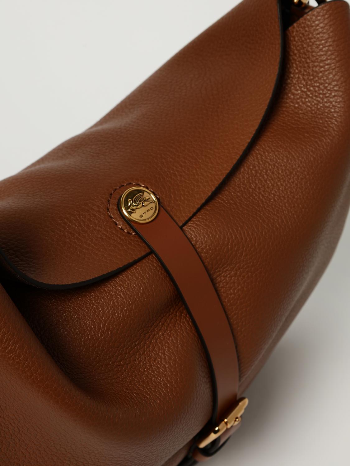ETRO ショルダーバッグ: Etro グレインレザーバッグ, ブラウン - Img 4