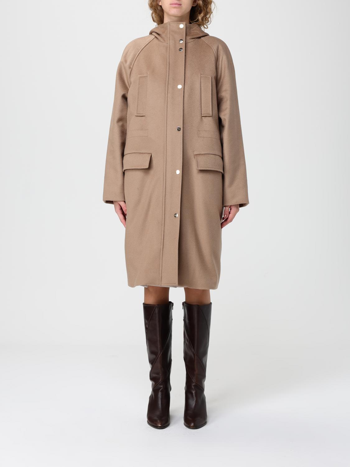 MAX MARA STUDIO CAPPOTTO: Cappotto Max Mara in lana vergine, Cammello - Img 1