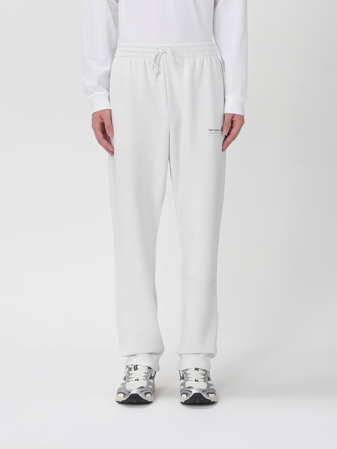 NEW BALANCE PANTS: Pants men New Balance, White - Img 1