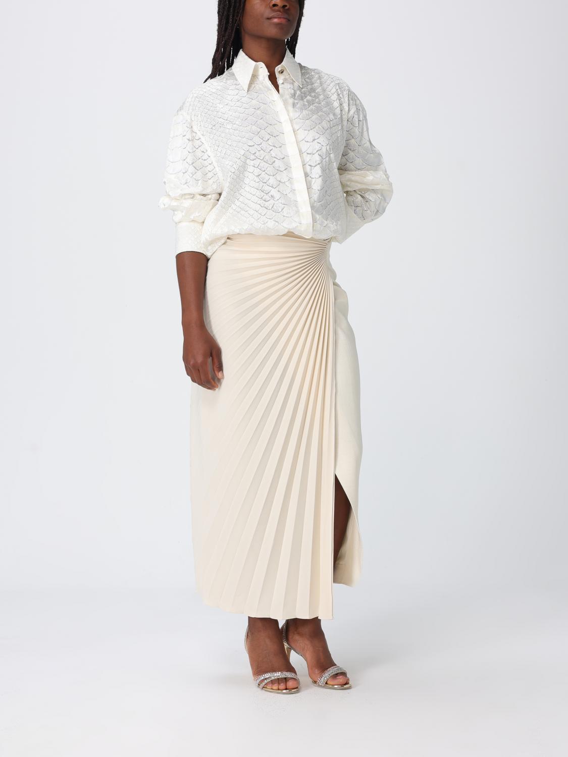 ROBERTO CAVALLI CAMICIA: Camicia Roberto Cavalli in misto seta con stampa snake , Bianco - Img 2