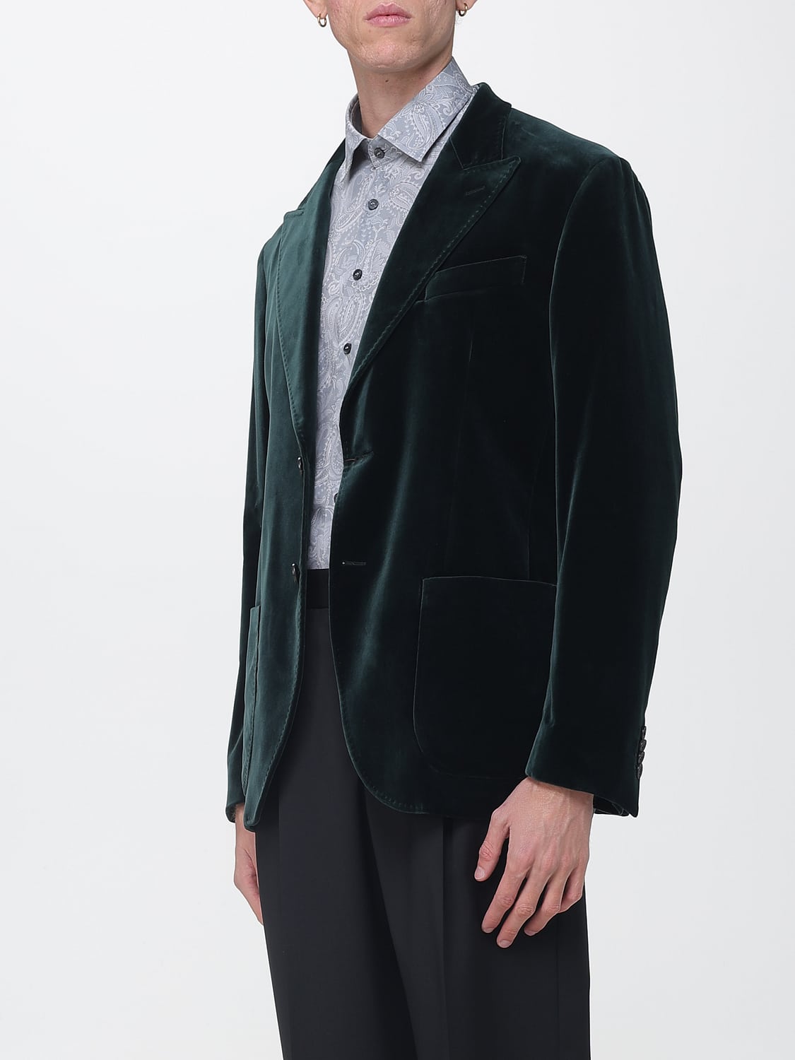 ETRO JACKET: Jacket men Etro, Green - Img 4