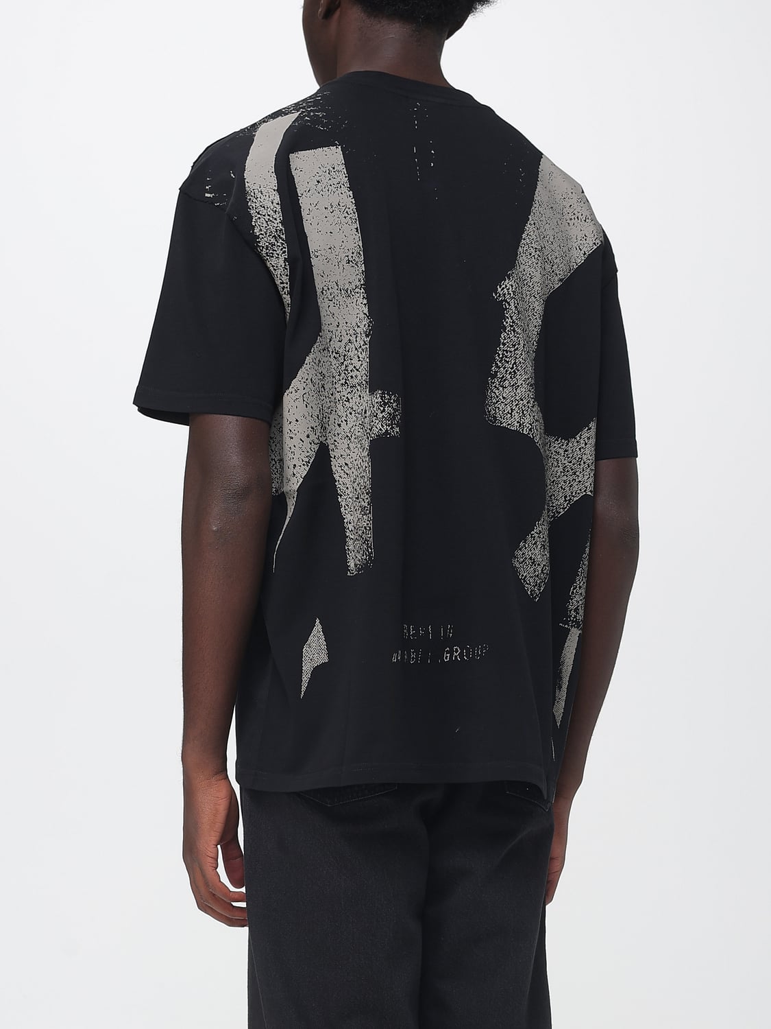 44 LABEL GROUP T-SHIRT: T-shirt homme 44 Label Group, Noir - Img 2