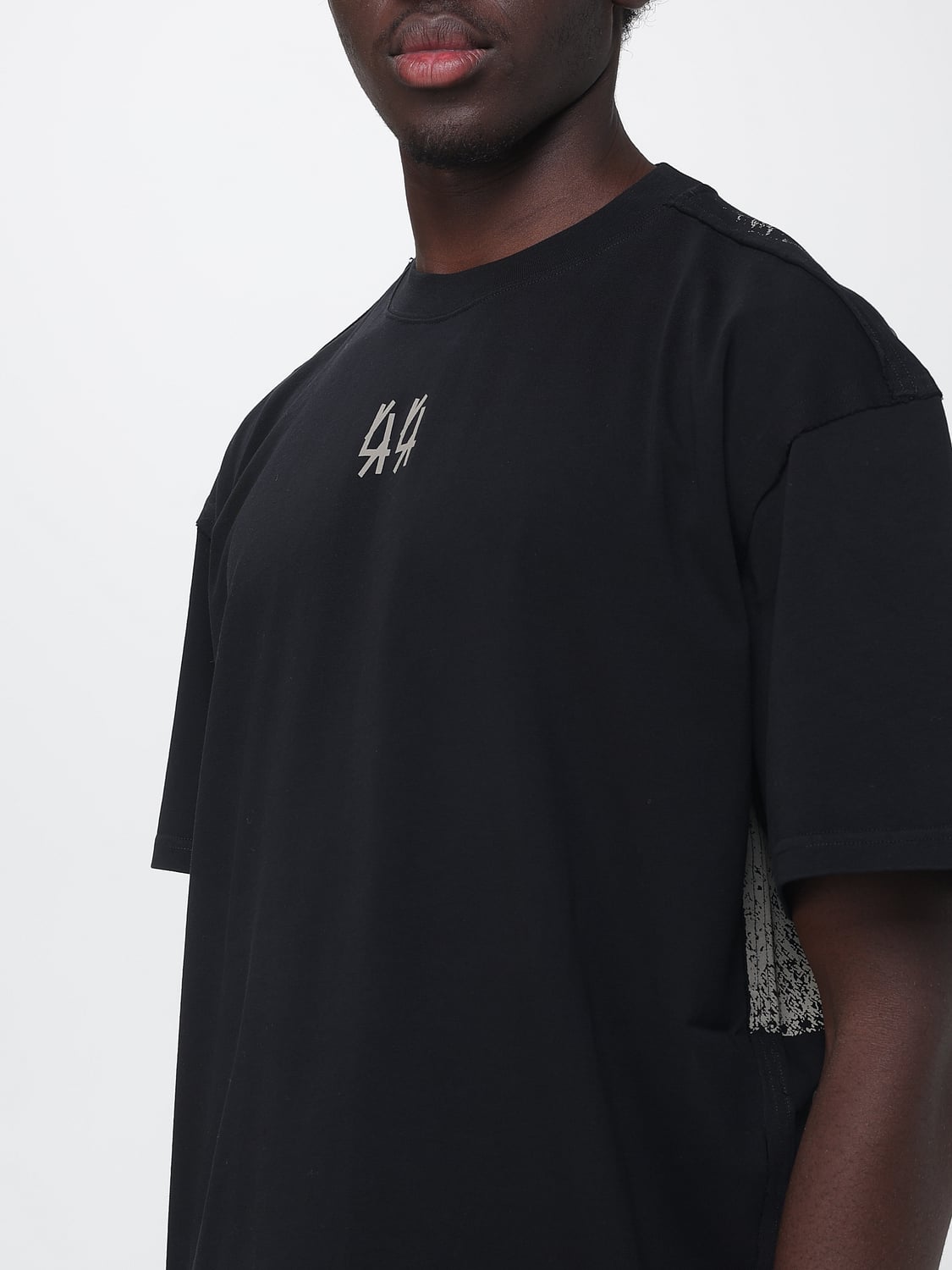 44 LABEL GROUP T-SHIRT: T-shirt homme 44 Label Group, Noir - Img 3