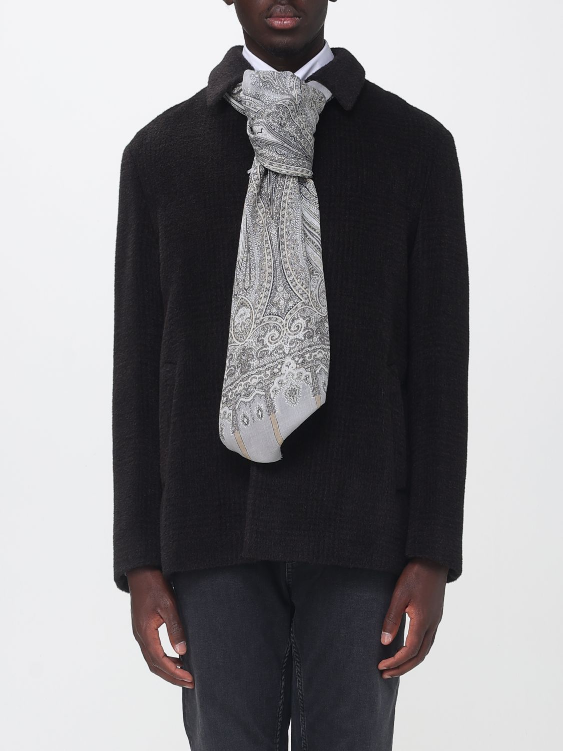 ETRO SCHAL: Schal herren Etro, Grau - Img 2