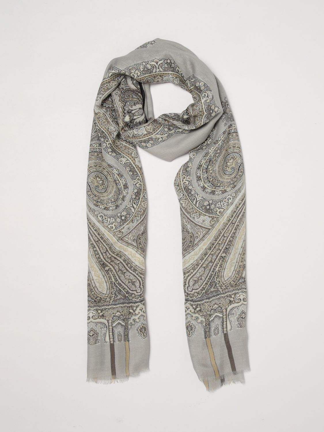 ETRO SCHAL: Schal herren Etro, Grau - Img 5