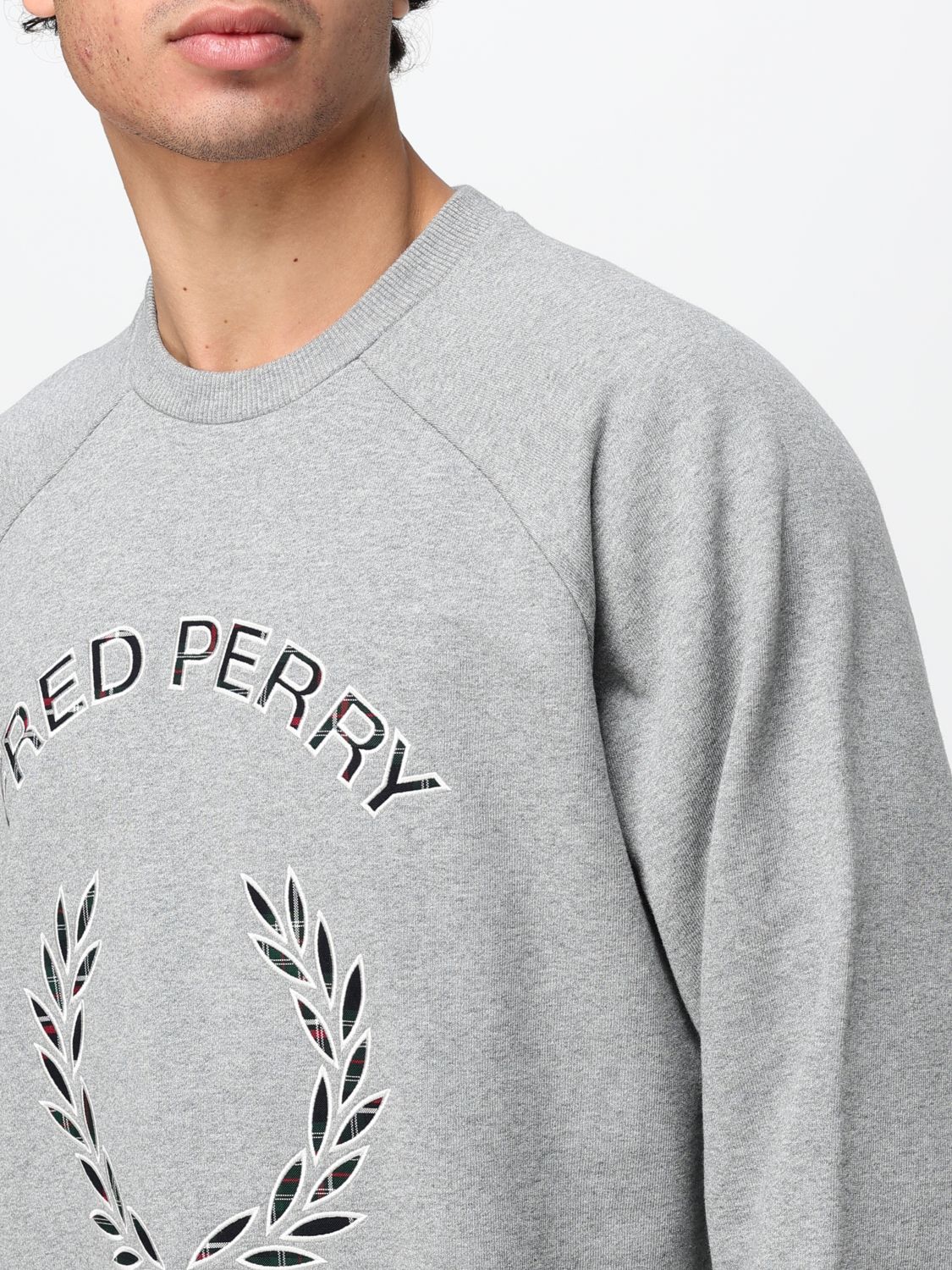 FRED PERRY SWEATSHIRT: Sweatshirt men Fred Perry, Grey - Img 3