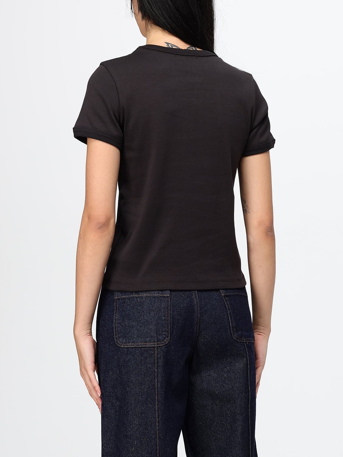 SOEUR T-SHIRTS: T-shirt Soeur a maniche corte in puro cotone con scollo rotondo, Grigio - Img 2