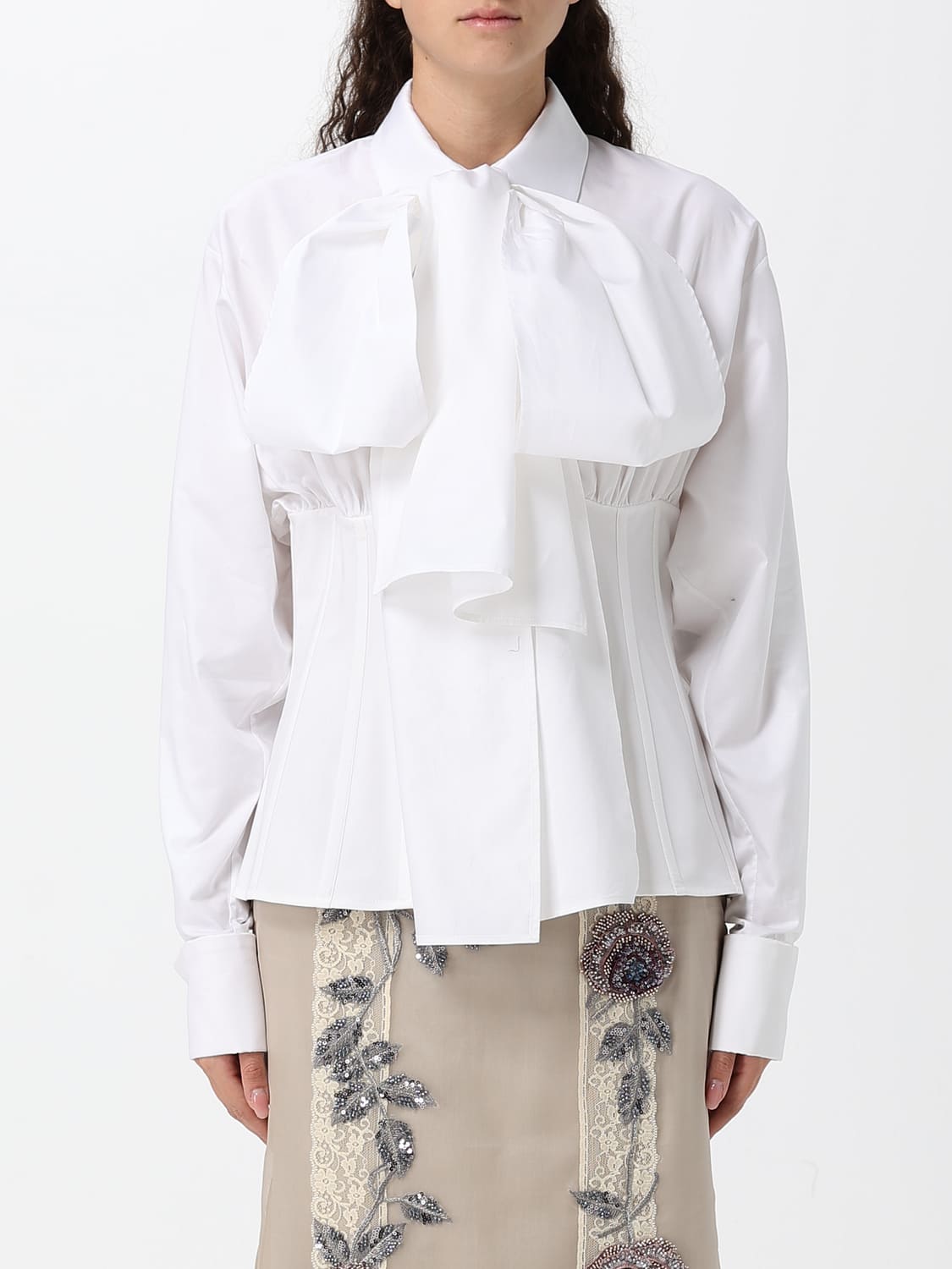 ANTONIO MARRAS HEMDBLUSE: Hemdbluse damen Antonio Marras, Weiß - Img 1