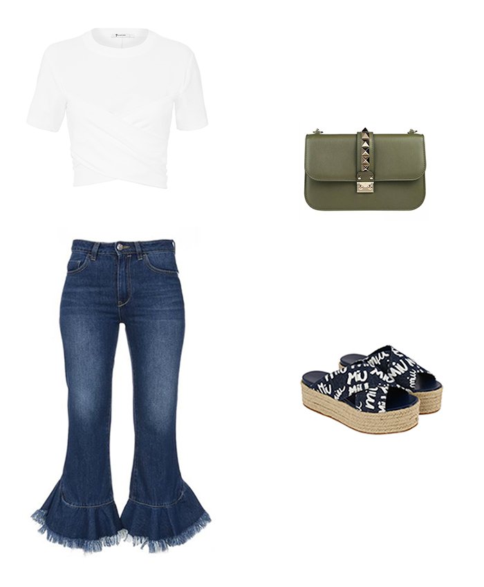 jeans para cuerpos rectangular Outfit