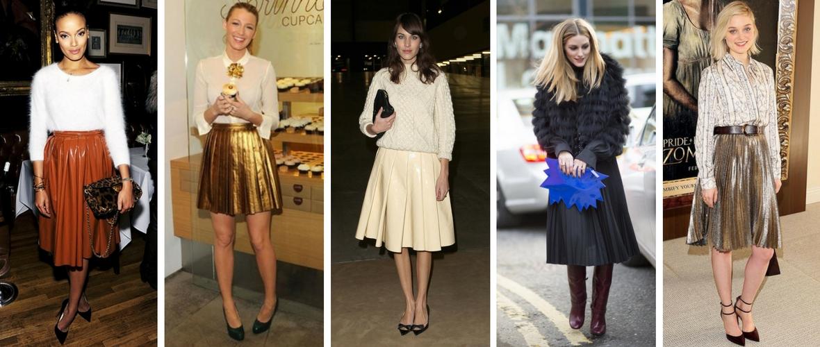 Pleated skirt: how to wear it in winter