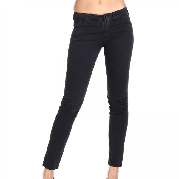 Armani Jeans Outlet: GABARDINE PEACH SKIN REGULAR - Black | Jeans ...