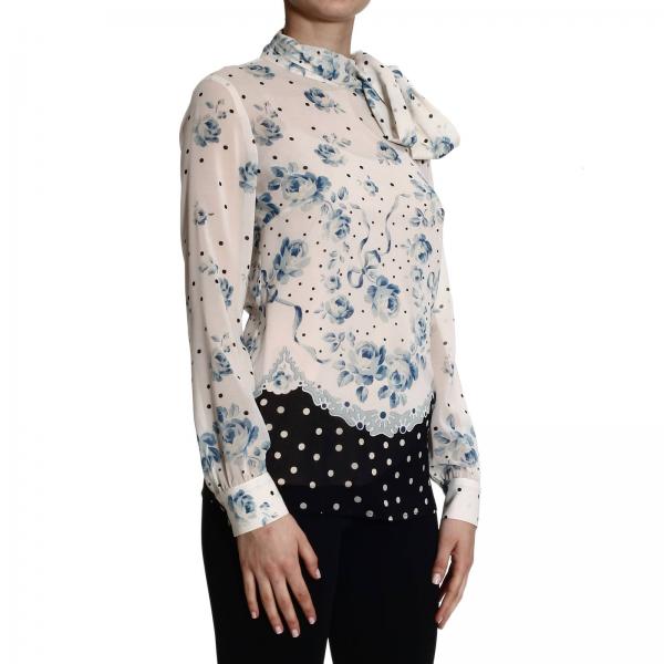 Red Valentino Outlet: SILK FLOWERS PRINT | Shirt Red Valentino Women ...
