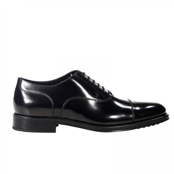 TODS: BROGUES RUBBER SOLE LEATHER BRUSHED | Brogue Shoes Tods Men Black ...