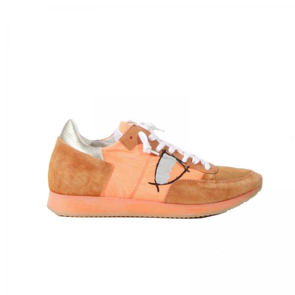 PHILIPPE MODEL: TROPEZ NEON NYLON SUEDE FLUO | Sneakers Philippe Model ...