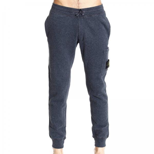 mens grey stone island joggers