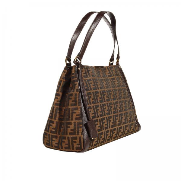 ZUCCA SHOPPING CON ZIP | Borsa A Spalla Fendi Donna ...