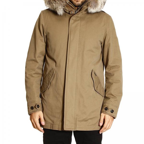 Woolrich Outlet WINTER COTTON ESKIMO Giacca Woolrich Uomo Tortora