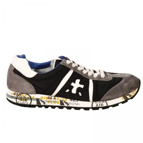 Premiata Outlet: LUCY SNEAKERS SUEDE AND NYLON - Black | Sneakers Premiata  1008 GIGLIO.COM