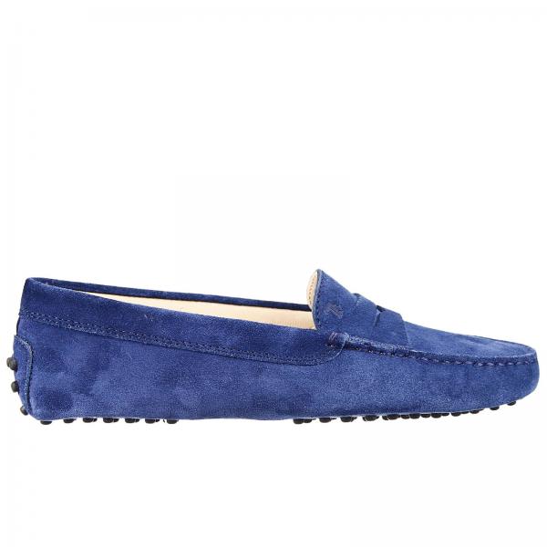TODS: shoes loafer or penny loafer gommino suede | Flat Shoes Tods ...