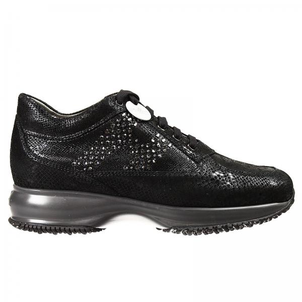 chaussure noir talon compensé