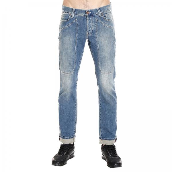 Jeckerson Outlet: jeans johnny denim used slim with patch | Jeans ...