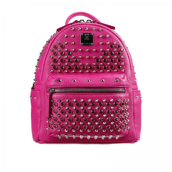 Mcm Women S Pink Backpack Bag Stark Special Mini Leather Mcm Women S Pink Backpack Bag Stark Special Mini Leather Studs E Rhinestone Mwk4sve07 Pb001 Giglio En