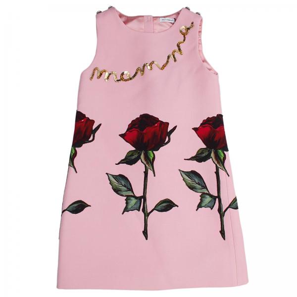 Dolce & Gabbana Outlet: | Dress Dolce & Gabbana Kids Pink | Dress Dolce ...