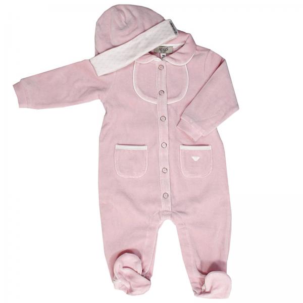 Armani Baby Outlet Romper Armani Baby Kids Pink Romper Armani Baby