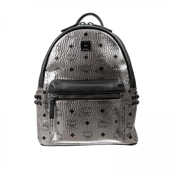 Mcm Outlet Taschen Damen Rucksack Mcm Damen Silber Rucksack Mcm