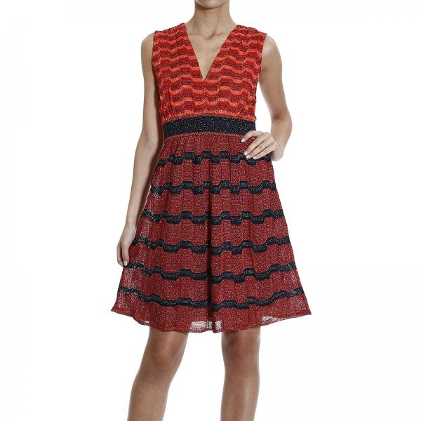 M Missoni Outlet Red Dress M Missoni jd3kd06a 1q5