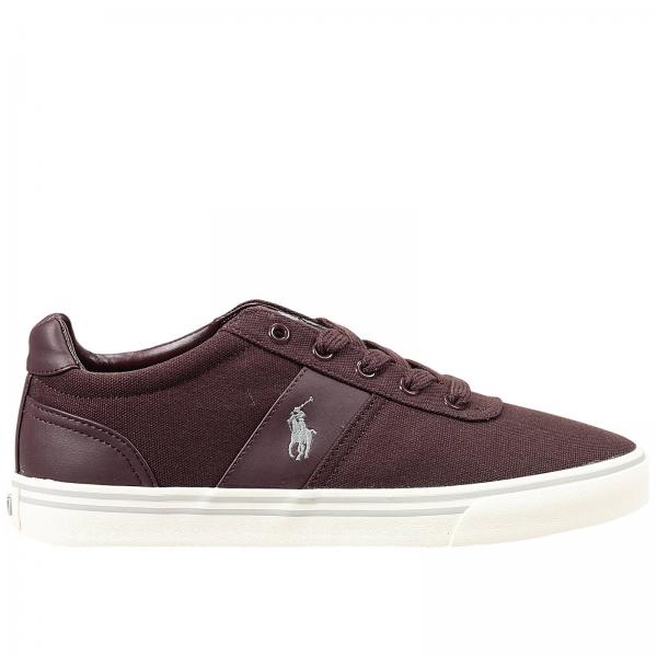 Polo Ralph Lauren Outlet Baskets pour homme Bordeaux Baskets Polo