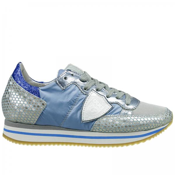 Philippe Model Outlet: | Sneakers Philippe Model Women Gnawed Blue ...