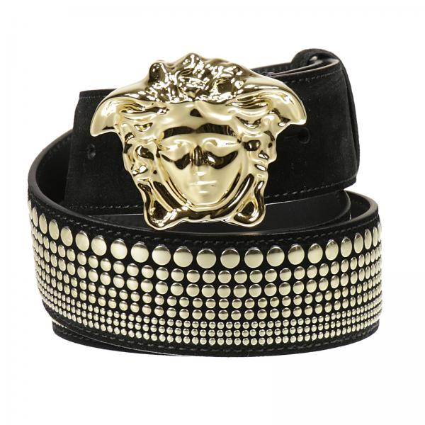 VERSACE Belt Versace Men Black Belt Versace dcu4140 dcrrt