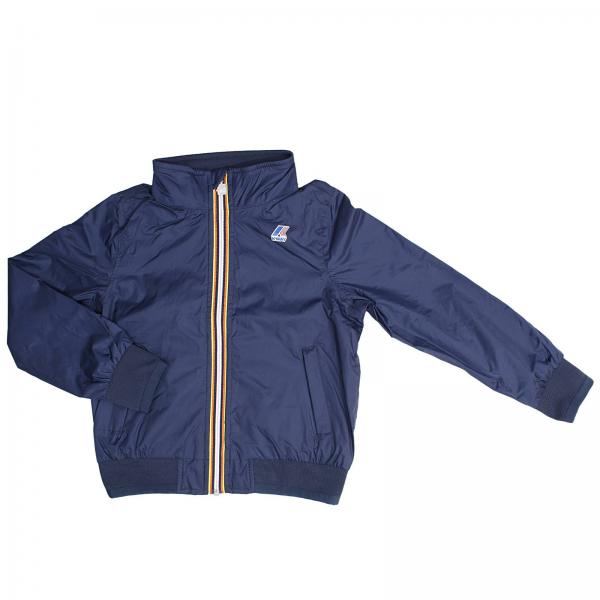 K-Way Outlet: | Jacket K-Way Kids Blue | Jacket K-Way k0002dc0 GIGLIO.COM