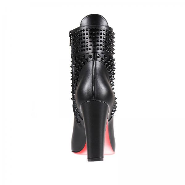 louboutin black suede booties