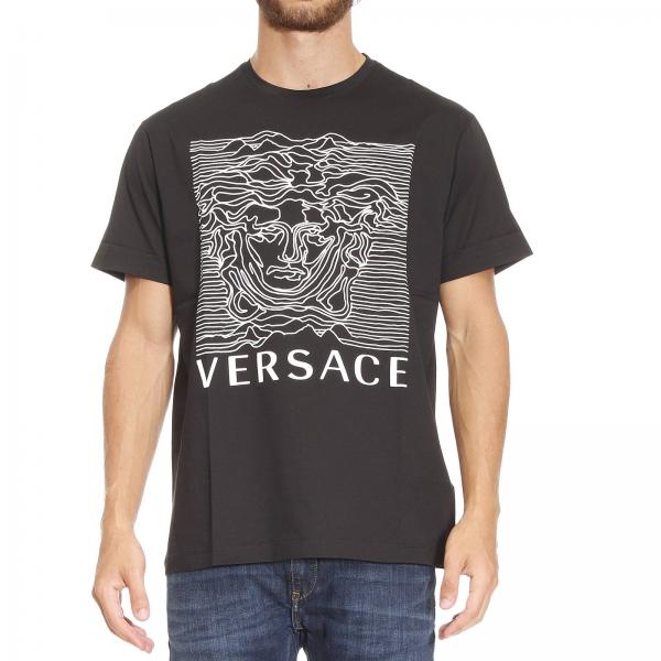 Versace Outlet: T-shirt man | T-Shirt Versace Men Black | T-Shirt ...