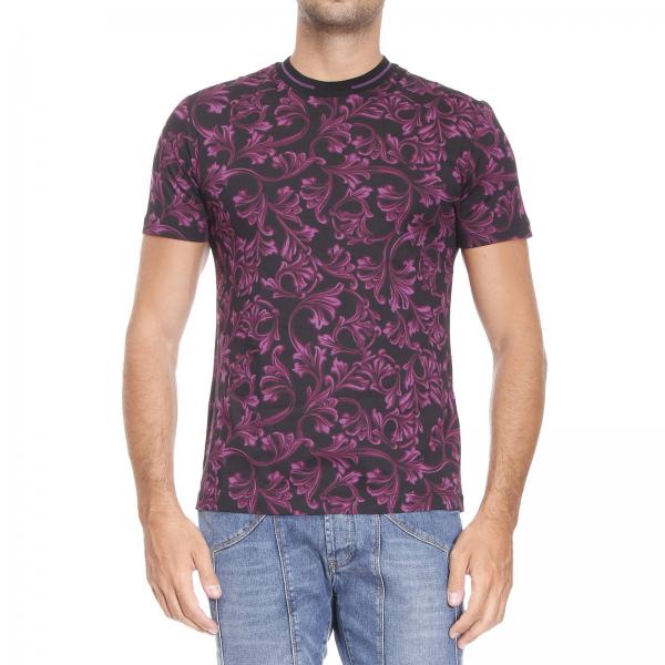 Versace Outlet: T-shirt man | T-Shirt Versace Men Burgundy | T-Shirt ...