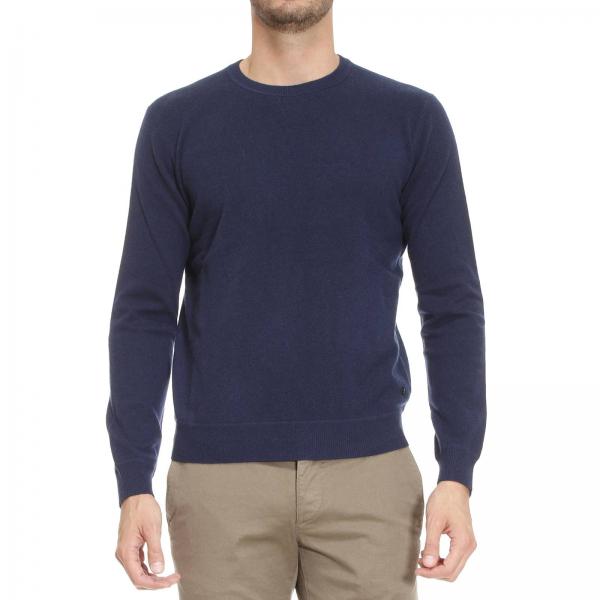 Z Zegna Outlet: Sweater man - Blue | Sweater Z Zegna ZZ110 VLH10 GIGLIO.COM